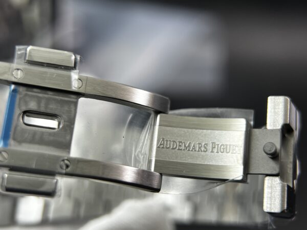 Royal Oak 41mm 15500 SS APSF 1:1 Best Edition White Textured Dial on SS Bracelet A4302 Super Clone - Image 8