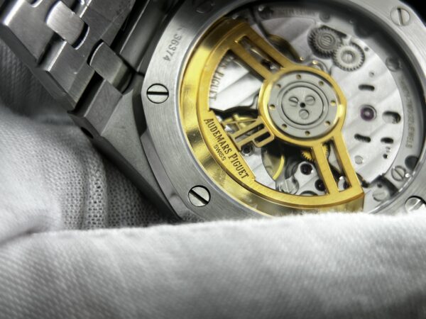 Royal Oak 41mm 15500 SS APSF 1:1 Best Edition White Textured Dial on SS Bracelet A4302 Super Clone - Image 9