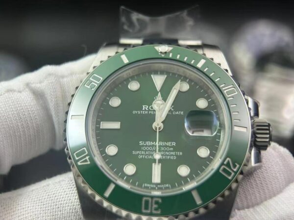 V5 version Submariner 116610 LV Green Ceramic Clean Factory 1:1 Best Edition 904L SS Case and Bracelet VR3135 - Image 4
