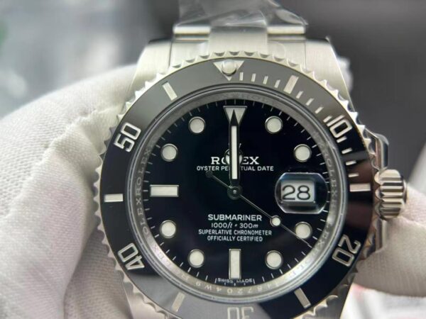V5 version Submariner 116610 LN Black Ceramic Clean Factory 1:1 Best Edition 904L SS Case and Bracelet VR3135 - Image 2