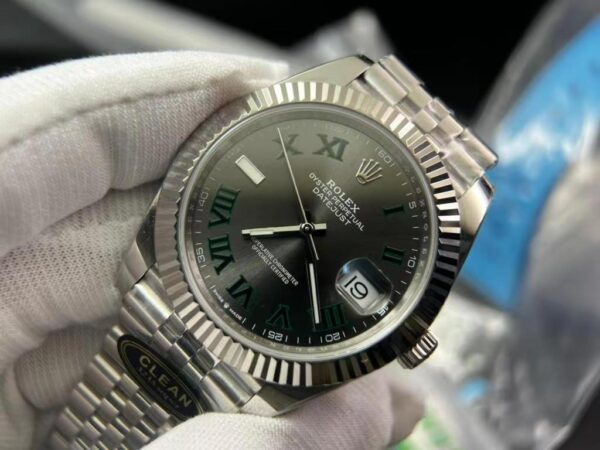 DateJust41 126334 904L SS Clean Factory Best Edition Wimbledon Dial on Jubilee Bracelet S3235