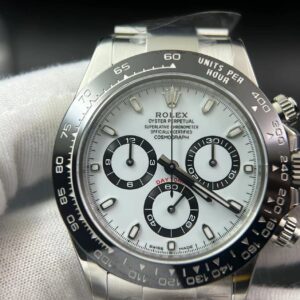 Daytona 116500 Clean Factory 1:1 Best Edition 904L SS Case and Bracelet White Dial SA4130  V3 version