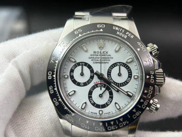 Daytona 116500 Clean Factory 1:1 Best Edition 904L SS Case and Bracelet White Dial SA4130  V3 version