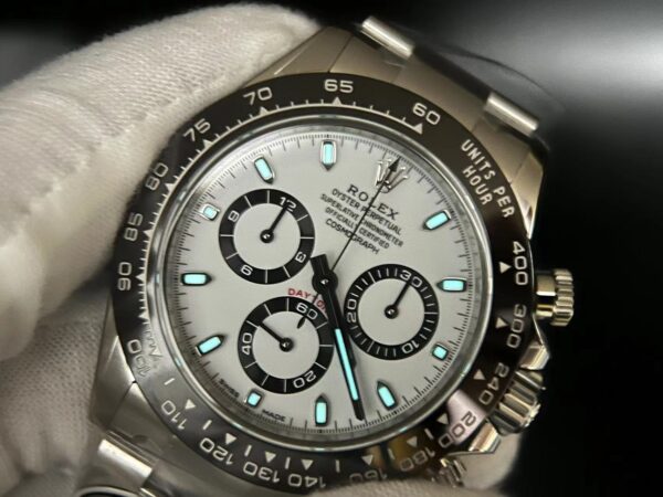 Daytona 116500 Clean Factory 1:1 Best Edition 904L SS Case and Bracelet White Dial SA4130  V3 version - Image 5
