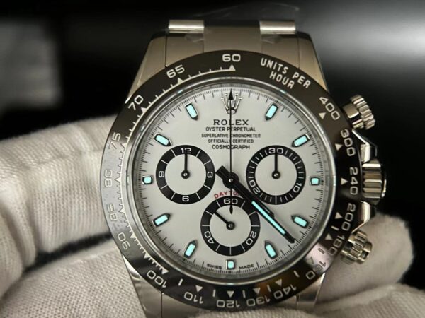 Daytona 116500 Clean Factory 1:1 Best Edition 904L SS Case and Bracelet White Dial SA4130  V3 version - Image 6