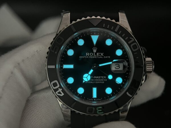 149 grams Yacht-Master 42mm 226659 VSF 1:1 Best Edition Black Ceramic Bezel on Black Rubber Strap V3 version - Image 10