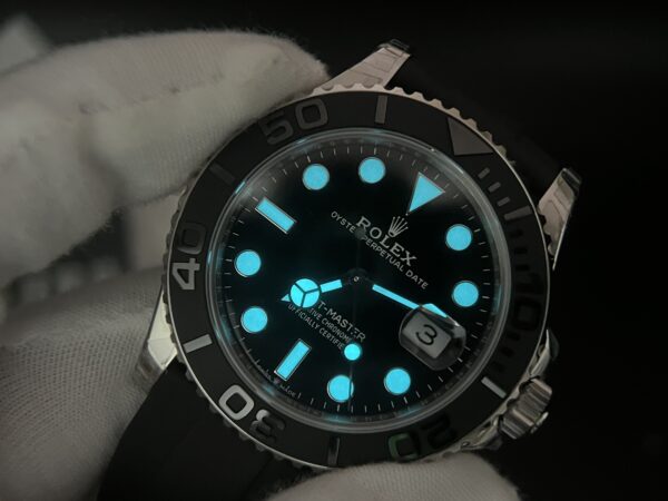 149 grams Yacht-Master 42mm 226659 VSF 1:1 Best Edition Black Ceramic Bezel on Black Rubber Strap V3 version - Image 11