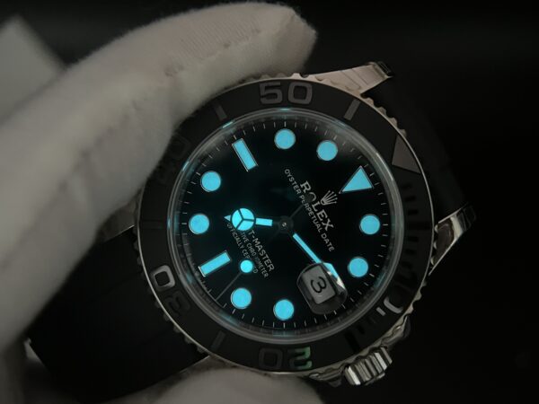 149 grams Yacht-Master 42mm 226659 VSF 1:1 Best Edition Black Ceramic Bezel on Black Rubber Strap V3 version - Image 12