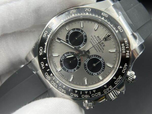 Daytona 126519 Clean 1:1 Best Edition Grey Dial on Oysterflex Rubber Strap SH4131 - Image 4