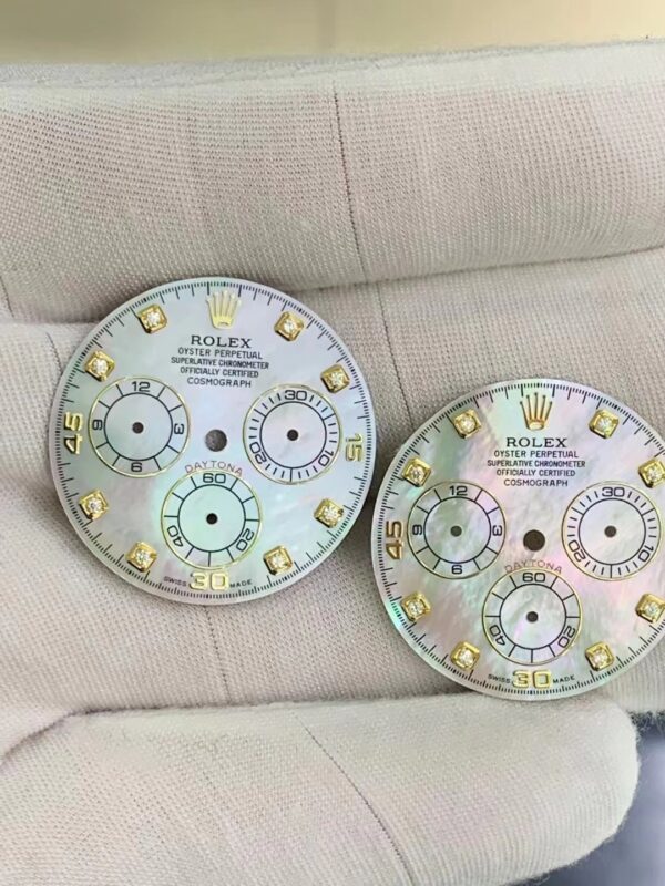 Customized Daytona shell dial with moissanite, suitable for 4130 movement including original watch