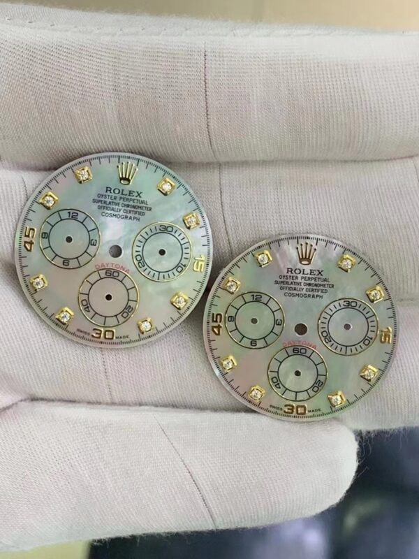 Customized Daytona shell dial with moissanite, suitable for 4130 movement including original watch - Image 5