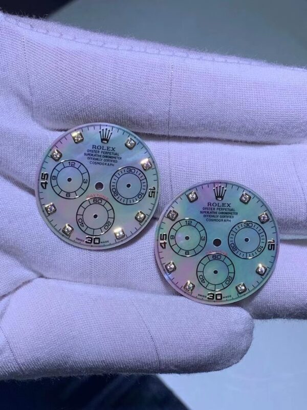 Customized Daytona shell dial with moissanite, suitable for 4130 movement including original watch - Image 7
