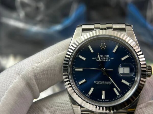 DateJust 41 126300 904L SS VSF 1:1 Best Edition Blue Dial on Jubilee Bracelet VS3235 - Image 2