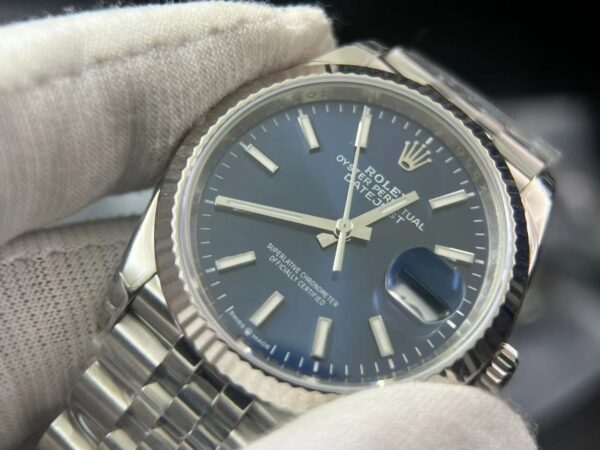 DateJust 36 126234 904L SS VSF 1:1 Best Edition Fluted Bezel  Blue Dial on Jubilee Bracelet VS3235 - Image 4