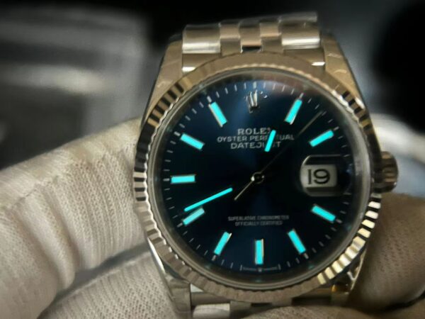 DateJust 36 126234 904L SS VSF 1:1 Best Edition Fluted Bezel  Blue Dial on Jubilee Bracelet VS3235 - Image 6