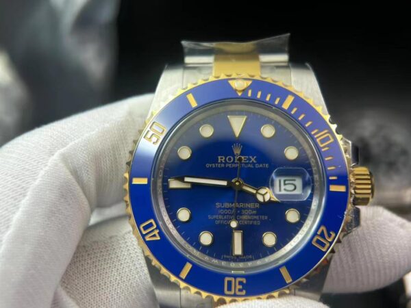 V5 version Submariner 116613 LB Blue Ceramic Clean Factory 1:1 Best Edition 904L SS Case and Bracelet VR3135 - Image 2