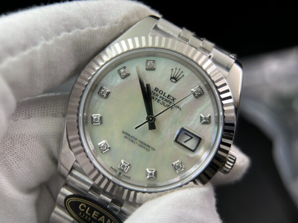 DateJust 41 126334 Clean 1:1 Best Edition 904L Steel MOP Diamond Dial on Jubilee Bracelet VR3235