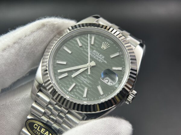 DateJust 41MM 126334 SS Clean Factory 1:1 Best Edition Green Fluted Dial on SS Jubilee Bracelet VR3235 - Image 5