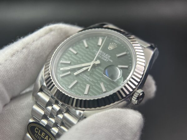 DateJust 41MM 126334 SS Clean Factory 1:1 Best Edition Green Fluted Dial on SS Jubilee Bracelet VR3235 - Image 6