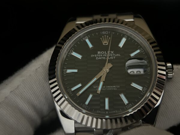 DateJust 41MM 126334 SS Clean Factory 1:1 Best Edition Green Fluted Dial on SS Jubilee Bracelet VR3235 - Image 12