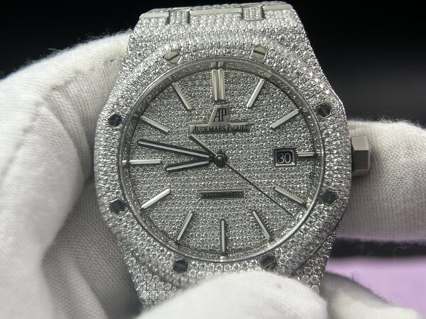 Royal Oak 41mm 15400 Customized FUll moissanite (Based on APS factory)