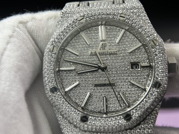 Royal Oak 41mm 15400 Customized FUll moissanite (Based on APS factory) - Image 3