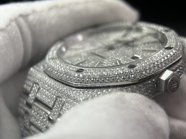 Royal Oak 41mm 15400 Customized FUll moissanite (Based on APS factory) - Image 5
