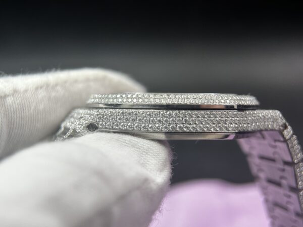 Royal Oak 41mm 15400 Customized FUll moissanite (Based on APS factory) - Image 8