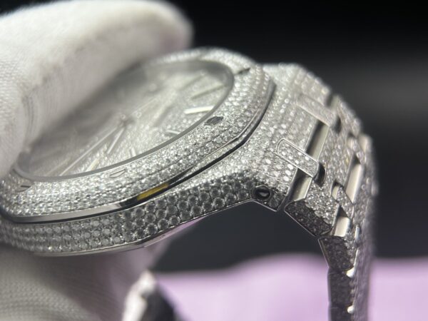 Royal Oak 41mm 15400 Customized FUll moissanite (Based on APS factory) - Image 9