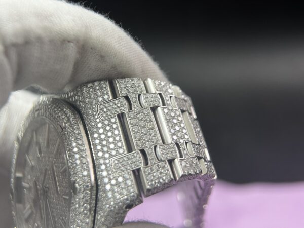 Royal Oak 41mm 15400 Customized FUll moissanite (Based on APS factory) - Image 10