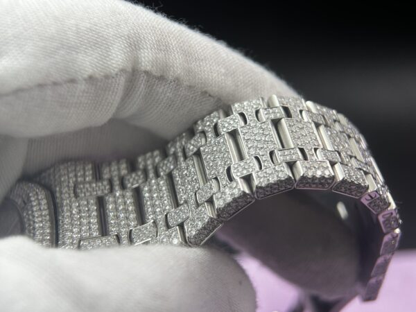 Royal Oak 41mm 15400 Customized FUll moissanite (Based on APS factory) - Image 11