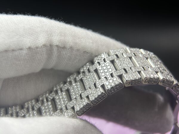 Royal Oak 41mm 15400 Customized FUll moissanite (Based on APS factory) - Image 12