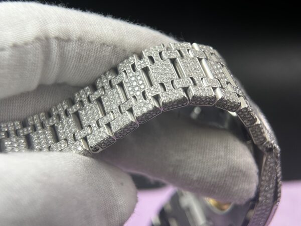 Royal Oak 41mm 15400 Customized FUll moissanite (Based on APS factory) - Image 15