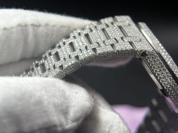Royal Oak 41mm 15400 Customized FUll moissanite (Based on APS factory) - Image 16
