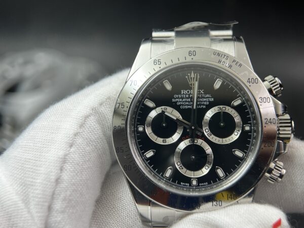 Daytona 116520 Clean Factory 1:1 Best Edition 904L SS Case and Bracelet Black Dial SA4130 - Image 2