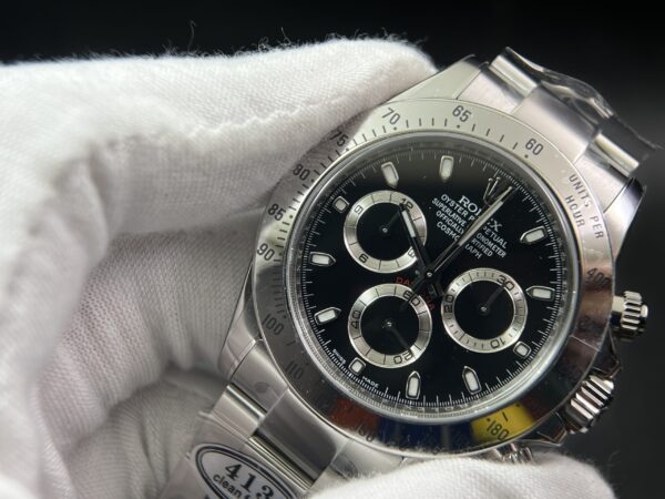 Daytona 116520 Clean Factory 1:1 Best Edition 904L SS Case and Bracelet Black Dial SA4130 - Image 3