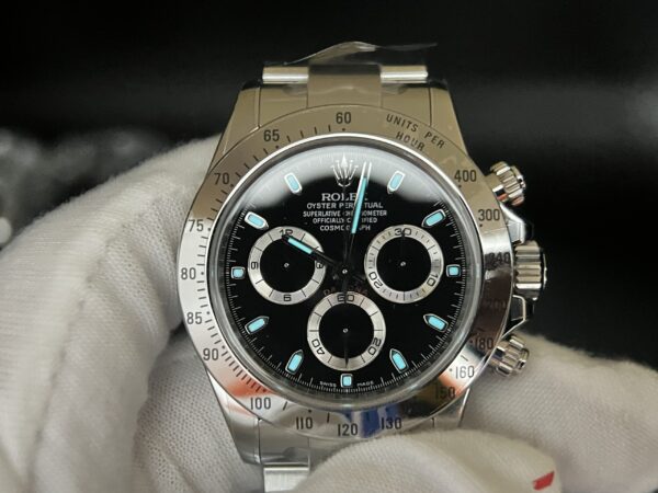 Daytona 116520 Clean Factory 1:1 Best Edition 904L SS Case and Bracelet Black Dial SA4130