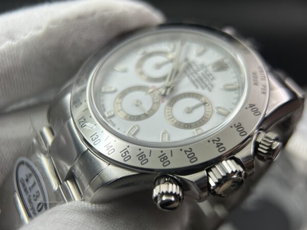 Daytona 116520 Clean Factory 1:1 Best Edition 904L SS Case and Bracelet White Dial SA4130 - Image 6