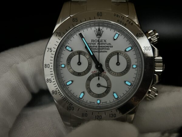 Daytona 116520 Clean Factory 1:1 Best Edition 904L SS Case and Bracelet White Dial SA4130 - Image 15