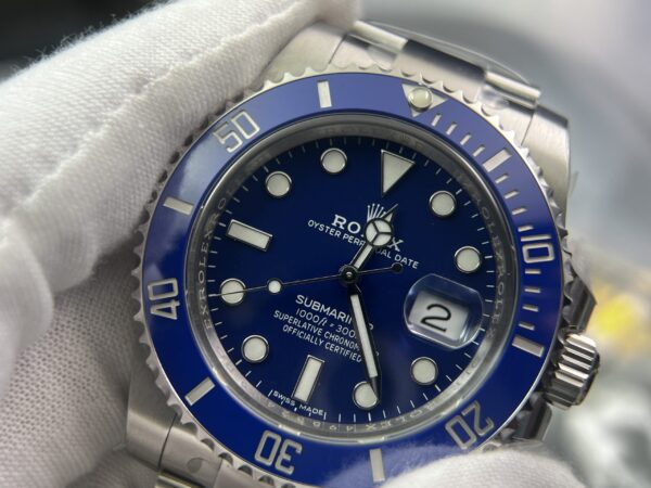 Submariner 116619 LB Blue Ceramic Clean Factory 1:1 Best Edition 904L SS Case and Bracelet VS3135 - Image 4