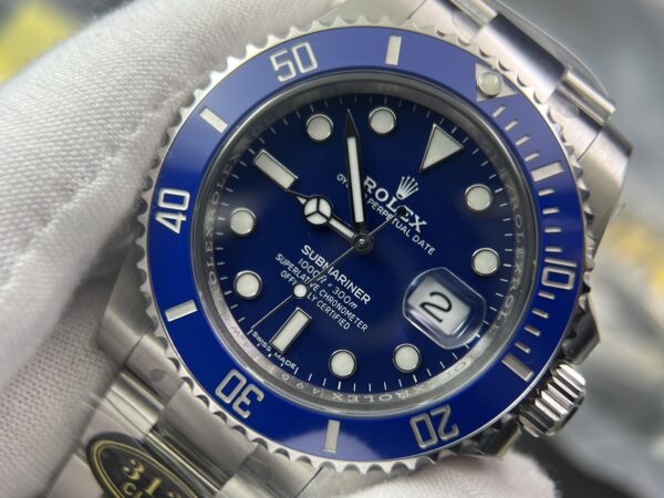 Submariner 116619 LB Blue Ceramic Clean Factory 1:1 Best Edition 904L SS Case and Bracelet VS3135 - Image 9