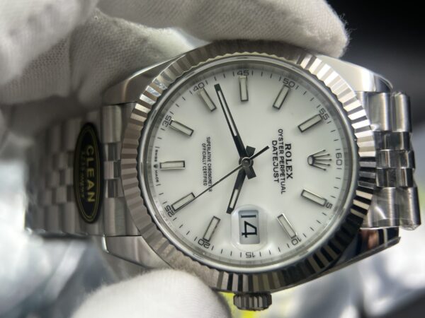 DateJust 126334 904L SS Clean Factory Best Edition White Dial on Jubilee Bracelet S3235 - Image 5
