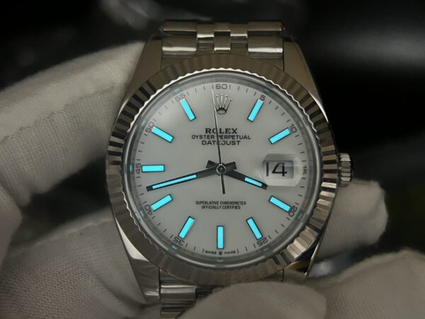 DateJust 126334 904L SS Clean Factory Best Edition White Dial on Jubilee Bracelet S3235 - Image 7