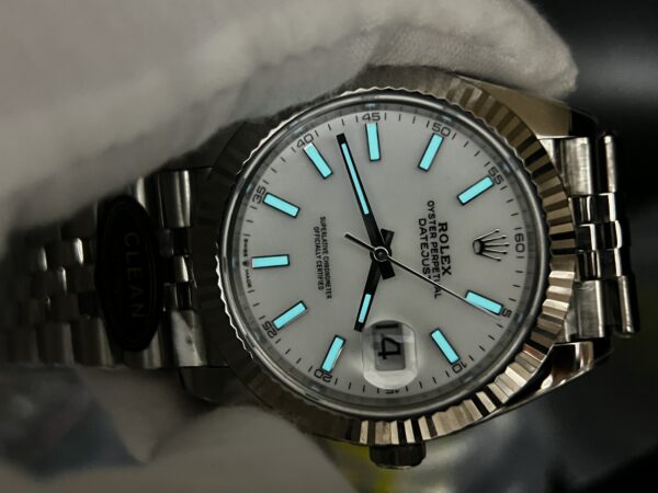 DateJust 126334 904L SS Clean Factory Best Edition White Dial on Jubilee Bracelet S3235 - Image 9