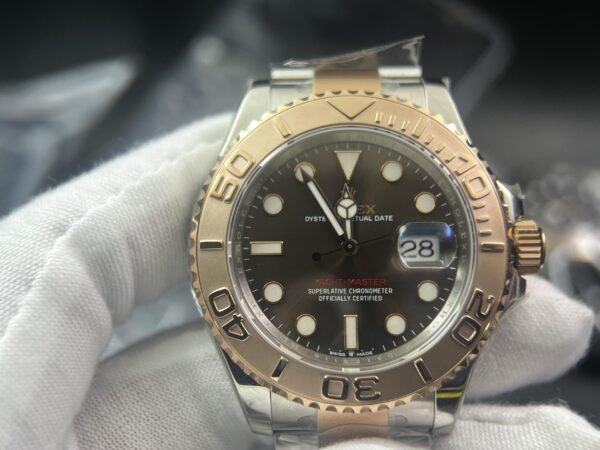 Yacht-Master 126621 SS/RG Clean Factory 904L Steel Brown Dial on SS/RG Bracelet VR3235 - Image 2