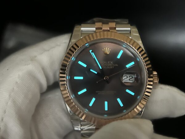 DateJust 41 126331 904L SS/RG VSF 1:1 Best Edition Brown Dial on Jubilee Bracelet VS3235 - Image 10