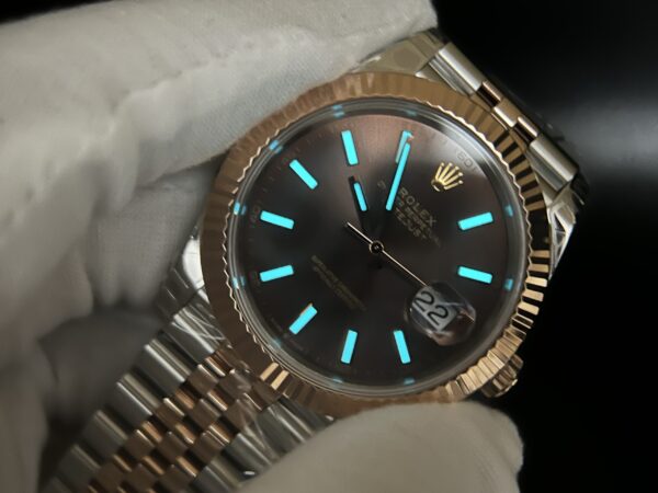 DateJust 41 126331 904L SS/RG VSF 1:1 Best Edition Brown Dial on Jubilee Bracelet VS3235 - Image 11