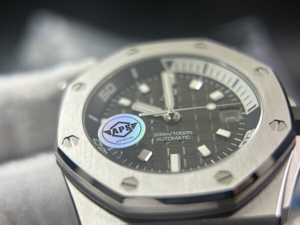 Audemars Piguet - Royal Oak Offshore Diver 15720 42mm SS/RU Grey/Stk APS A4308 Super Clone - Image 6