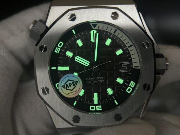 Audemars Piguet - Royal Oak Offshore Diver 15720 42mm SS/RU Grey/Stk APS A4308 Super Clone - Image 7