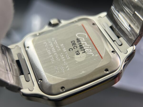 Santos de Cartier XL 40mm SS/YG BVF 1:1 Best Edition White Dial on SS/YG Bracelet MIYOTA 9015 - Image 10